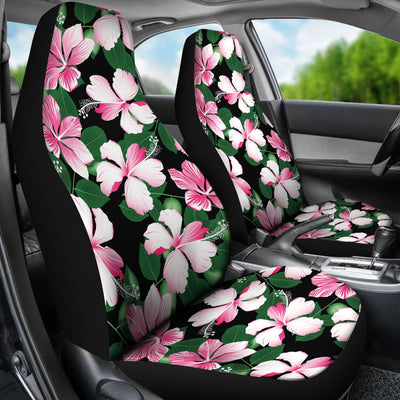 Hibiscus Pink Flower Hawaiian Print Universal Fit Car Seat Covers
