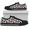 Hibiscus Pink Flower Hawaiian Print Women Low Top Shoes