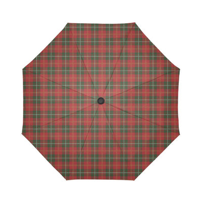 Holiday Tartan Plaid Pattern Automatic Foldable Umbrella