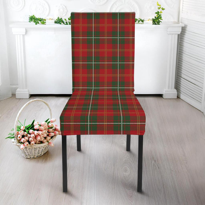 Holiday Tartan Plaid Pattern Dining Chair Slipcover-JTAMIGO.COM
