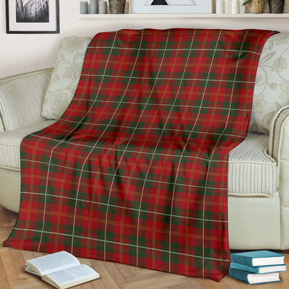 Holiday Tartan Plaid Pattern Fleece Blanket