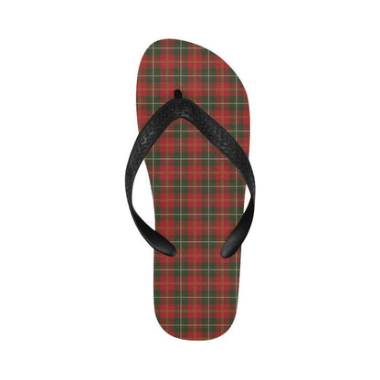 Holiday Tartan Plaid Pattern Flip Flops-JTAMIGO.COM