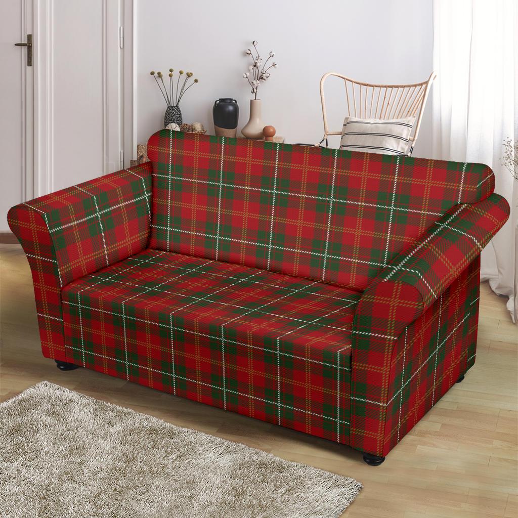Holiday Tartan Plaid Pattern Loveseat Slipcover-JTAMIGO.COM