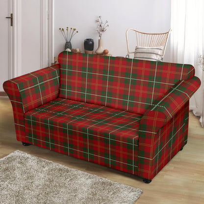 Holiday Tartan Plaid Pattern Loveseat Slipcover-JTAMIGO.COM