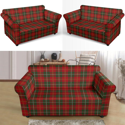 Holiday Tartan Plaid Pattern Loveseat Slipcover-JTAMIGO.COM