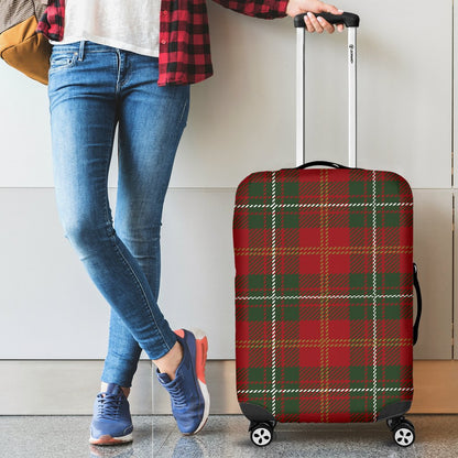 Holiday Tartan Plaid Pattern Luggage Cover Protector