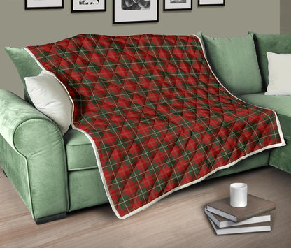 Holiday Tartan Plaid Pattern Premium Quilt-JTAMIGO.COM