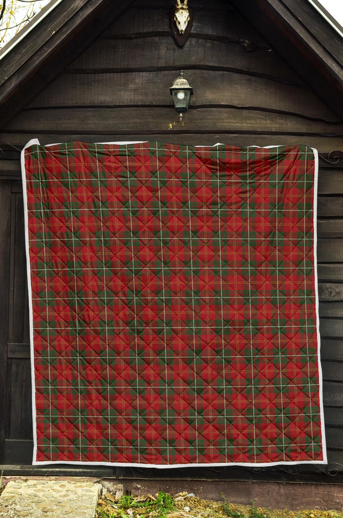 Holiday Tartan Plaid Pattern Premium Quilt-JTAMIGO.COM