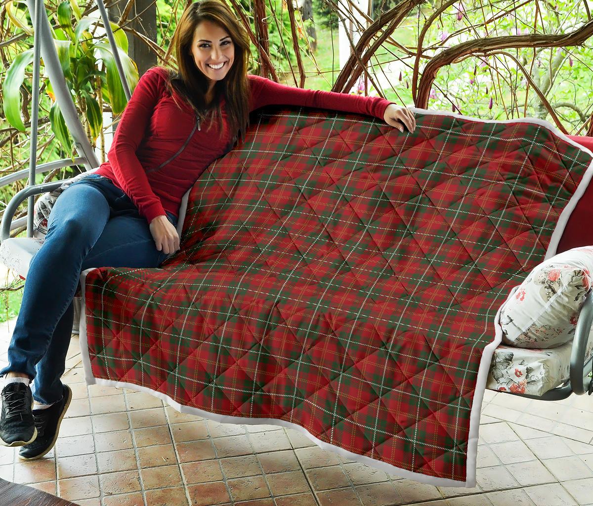 Holiday Tartan Plaid Pattern Premium Quilt-JTAMIGO.COM