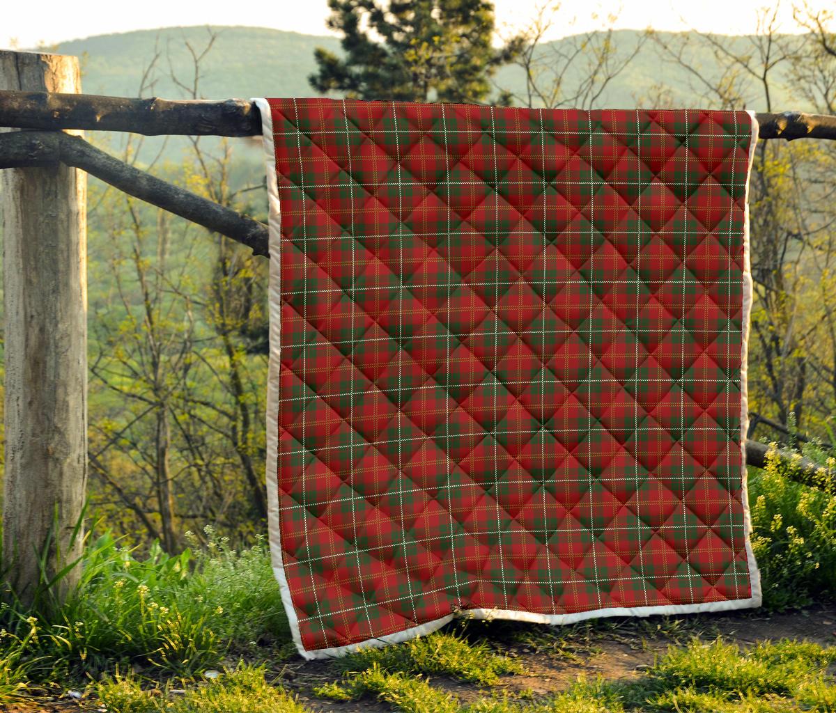 Holiday Tartan Plaid Pattern Premium Quilt-JTAMIGO.COM