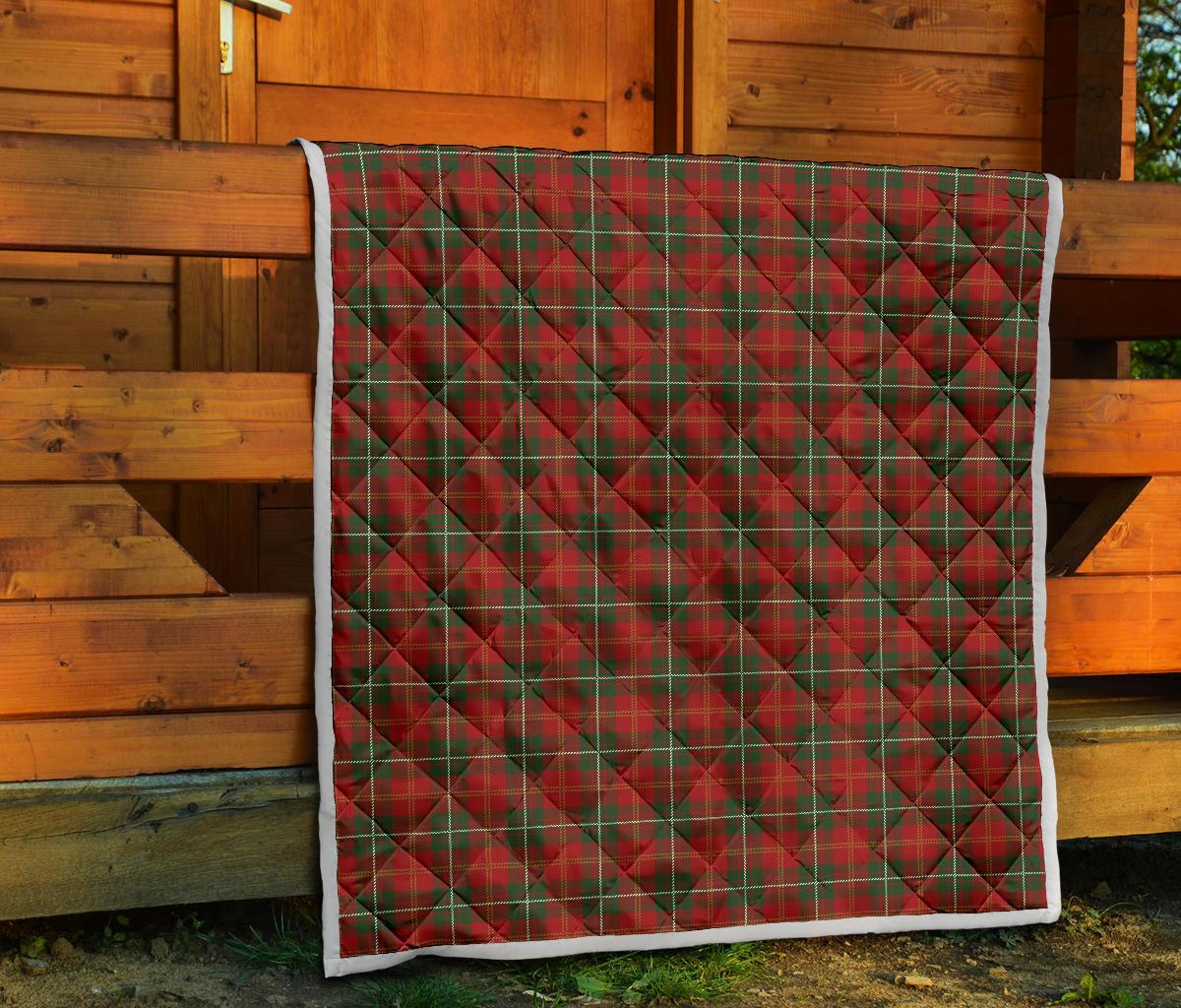 Holiday Tartan Plaid Pattern Premium Quilt-JTAMIGO.COM