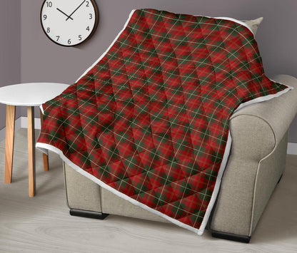 Holiday Tartan Plaid Pattern Premium Quilt-JTAMIGO.COM