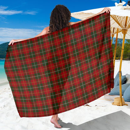 Holiday Tartan Plaid Pattern Sarong Pareo Wrap