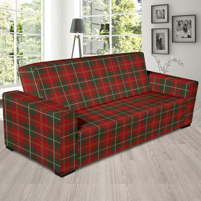 Holiday Tartan Plaid Pattern Sofa Slipcover-JTAMIGO.COM