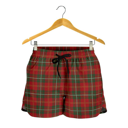 Holiday Tartan Plaid Pattern Women Shorts-JTAMIGO.COM