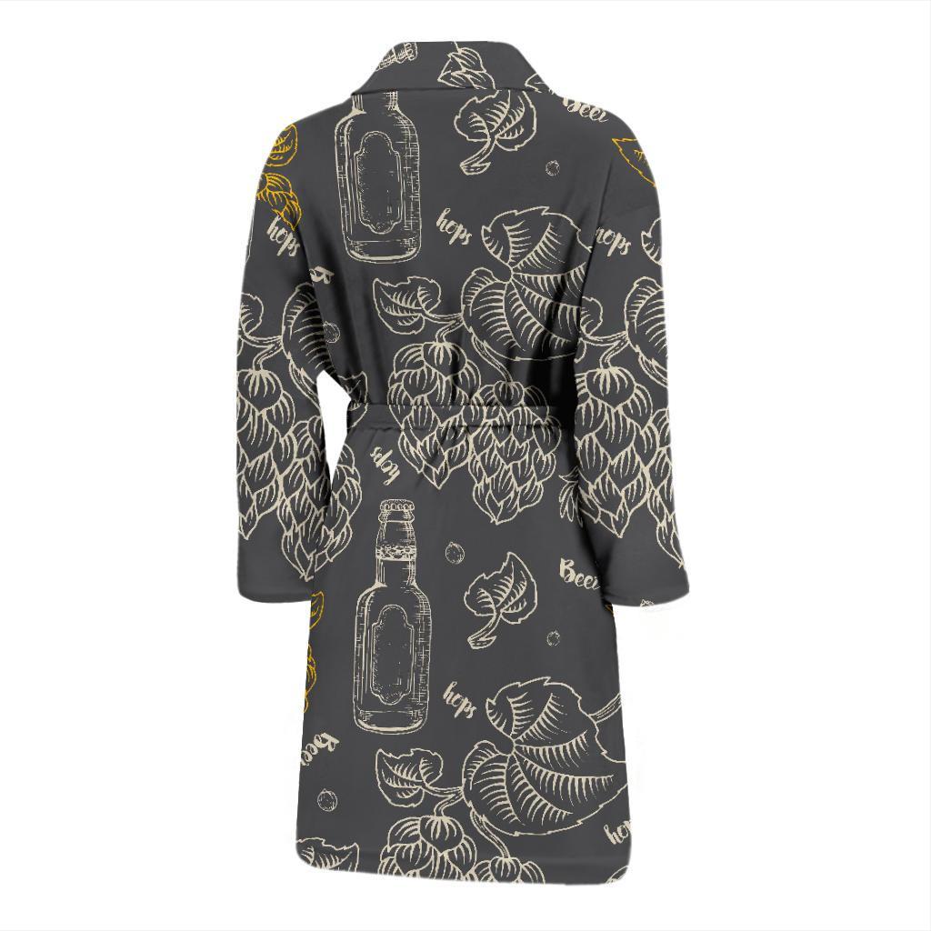 Hope Pattern Print Design 01 Men Bathrobe-JORJUNE.COM