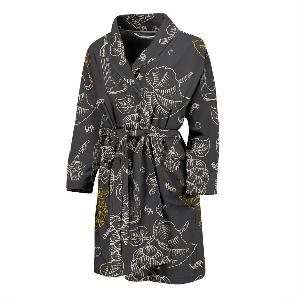 Hope Pattern Print Design 01 Men Bathrobe-JORJUNE.COM