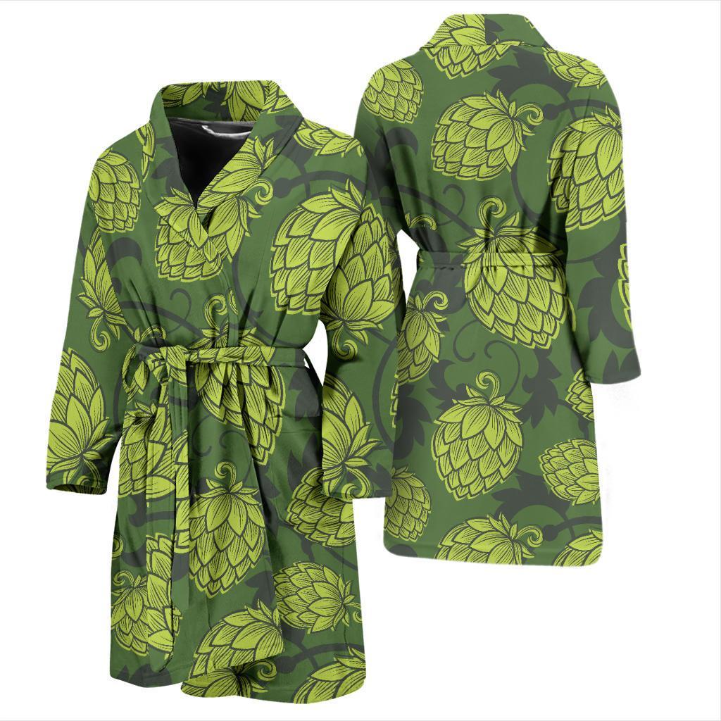 Hope Pattern Print Design 02 Men Bathrobe-JORJUNE.COM