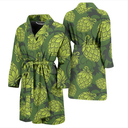 Hope Pattern Print Design 02 Men Bathrobe-JORJUNE.COM