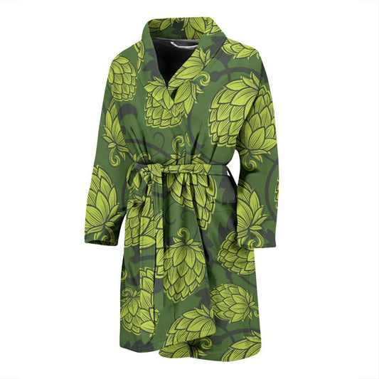 Hope Pattern Print Design 02 Men Bathrobe-JORJUNE.COM