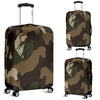 Horse Camo Themed Design Print Luggage Cover Protector