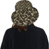 Horse Camo Themed Design Print Unisex Bucket Hat