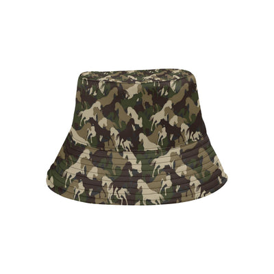 Horse Camo Themed Design Print Unisex Bucket Hat