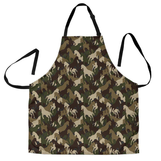 Horse Camo Themed Design Print Women Apron