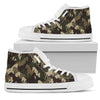 Horse Camo Themed Design Print Women High Top Shoes