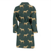 Horse Classic Themed Pattern Print Men Bath Robe-JTAMIGO.COM