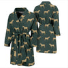 Horse Classic Themed Pattern Print Men Bath Robe-JTAMIGO.COM