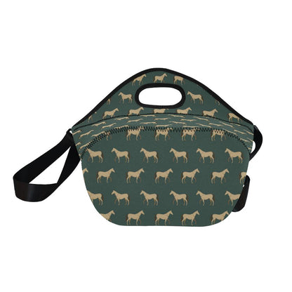 Horse Classic Themed Pattern Print Neoprene Lunch Bag (Model 1669)(Large)-JTAMIGO.COM