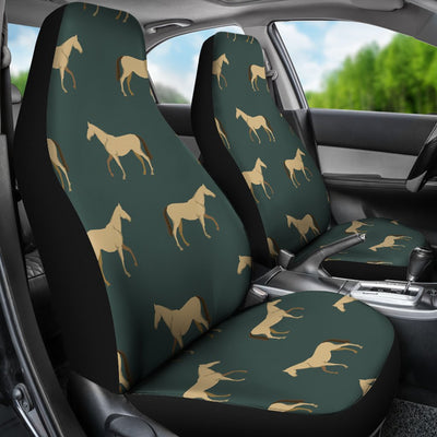 Horse Classic Themed Pattern Print Universal Fit Car Seat Covers