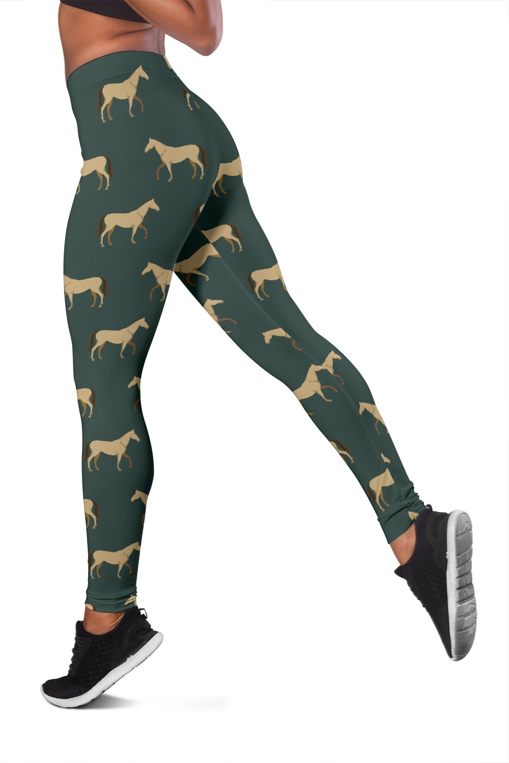 Horse Classic Themed Pattern Print Women Leggings