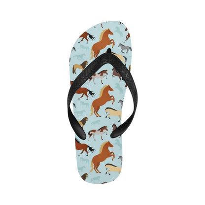 Horse Cute Themed Pattern Print Flip Flops-JTAMIGO.COM
