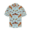 Horse Cute Themed Pattern Print Men Aloha Hawaiian Shirt