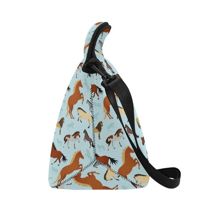 Horse Cute Themed Pattern Print Neoprene Lunch Bag (Model 1669)(Large)-JTAMIGO.COM