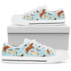 Horse Cute Themed Pattern Print Women Low Top Shoes