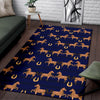 Horse Luxury Themed Pattern Print Area Rugs-JTAMIGO.COM