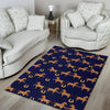 Horse Luxury Themed Pattern Print Area Rugs-JTAMIGO.COM