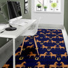 Horse Luxury Themed Pattern Print Area Rugs-JTAMIGO.COM