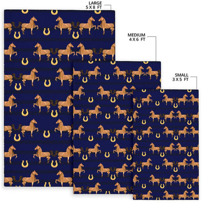 Horse Luxury Themed Pattern Print Area Rugs-JTAMIGO.COM