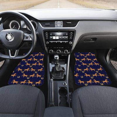 Horse Luxury Themed Pattern Print Car Floor Mats