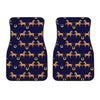 Horse Luxury Themed Pattern Print Car Floor Mats