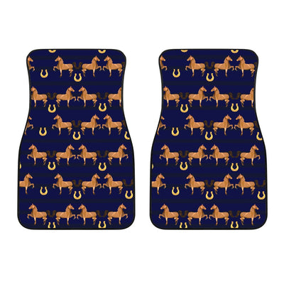 Horse Luxury Themed Pattern Print Car Floor Mats