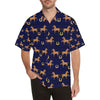 Horse Luxury Themed Pattern Print Men Aloha Hawaiian Shirt