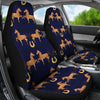 Horse Luxury Themed Pattern Print Universal Fit Car Seat Covers