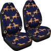 Horse Luxury Themed Pattern Print Universal Fit Car Seat Covers