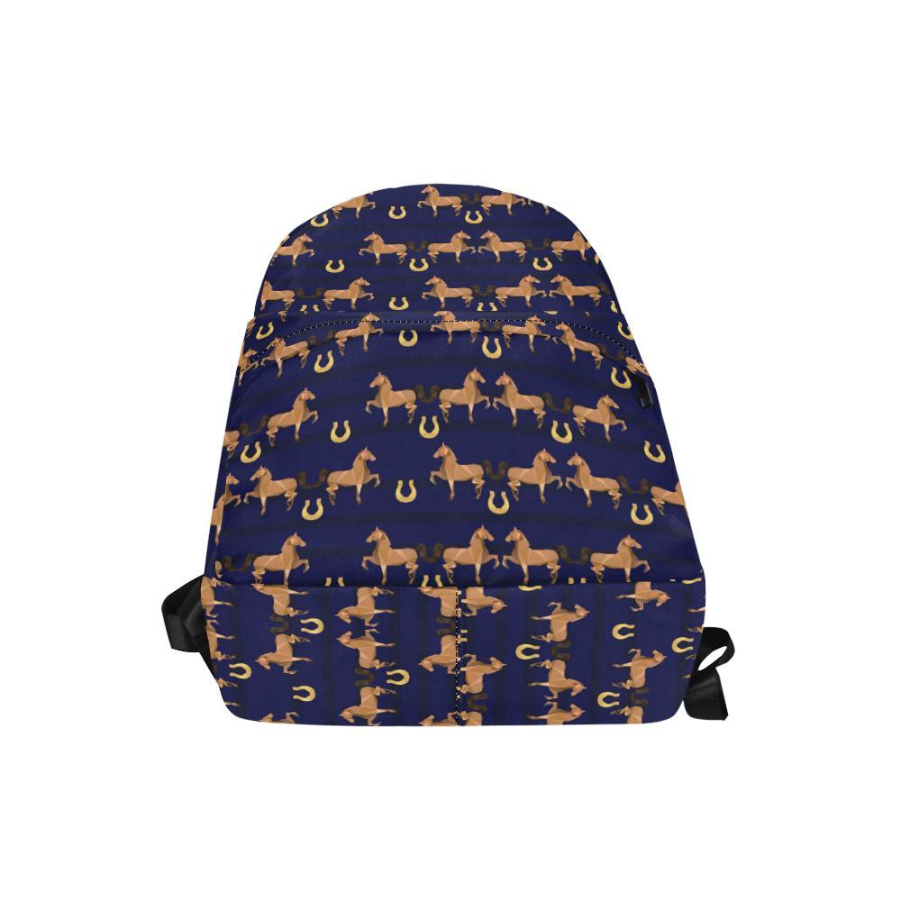 Horse Luxury Themed Pattern Print Waterproof Backpack-JTAMIGO.COM