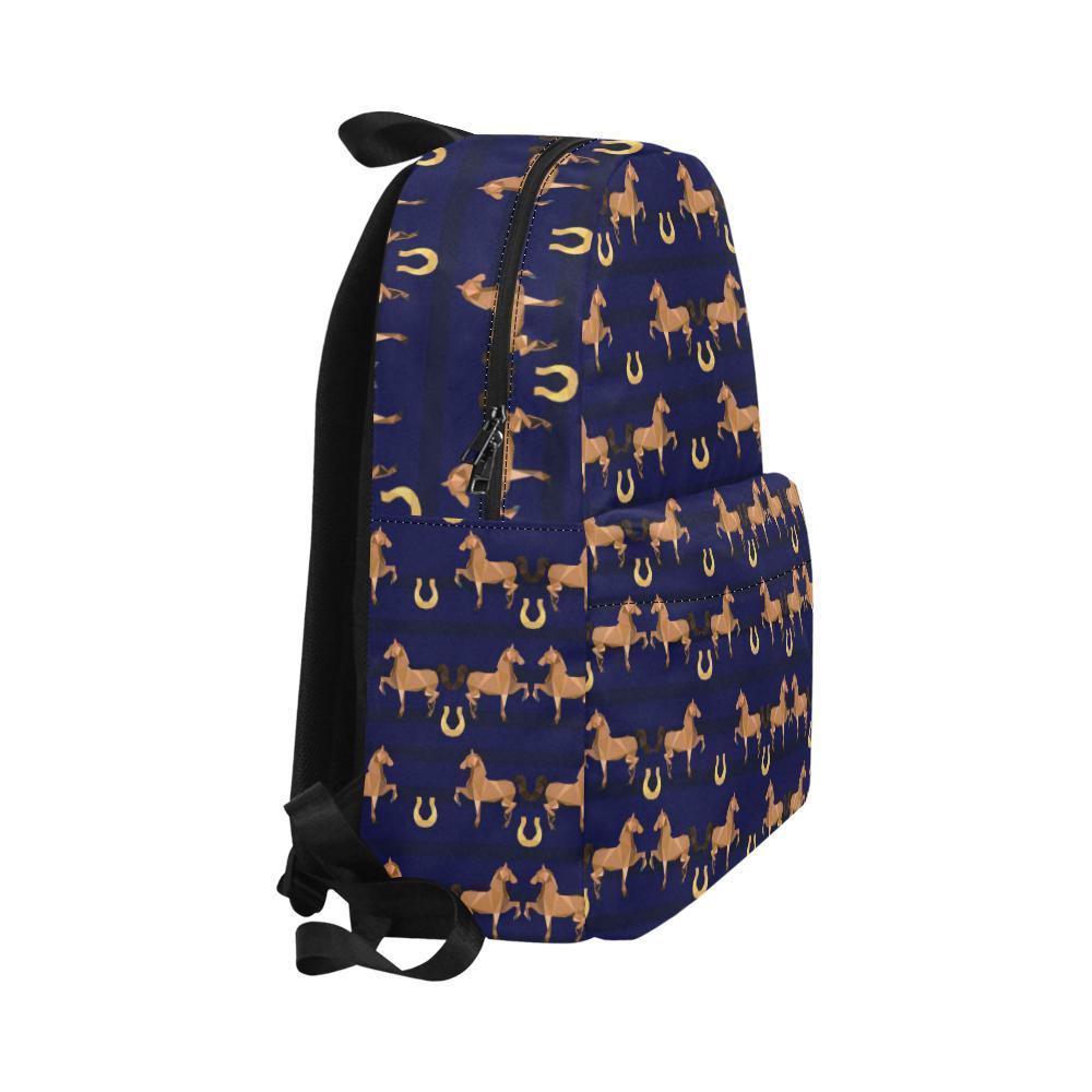 Horse Luxury Themed Pattern Print Waterproof Backpack-JTAMIGO.COM